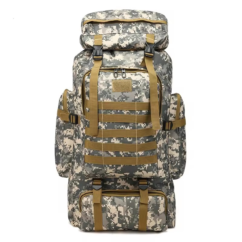 Tactical Camouflage Backpack For Men Large Waterproof Hiking Travel Bag 0