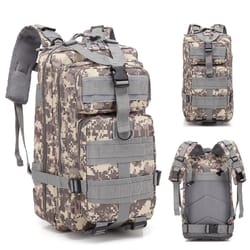 premium tactical backpack rugged nylon outdoor hiking & travel pack