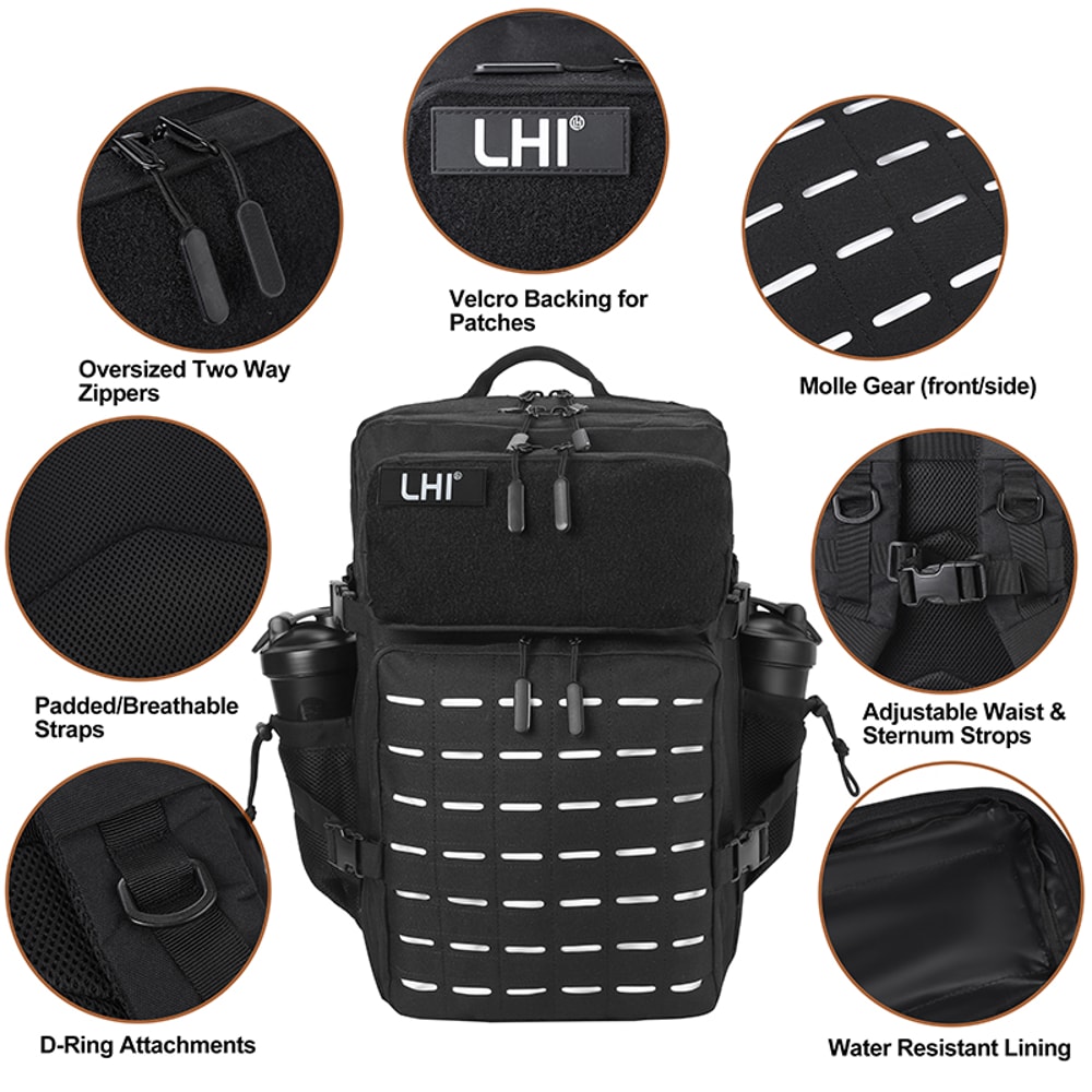 Ultimate Tactical Outdoor Backpack Military Style Hiking Rucksack Gym Bag 3