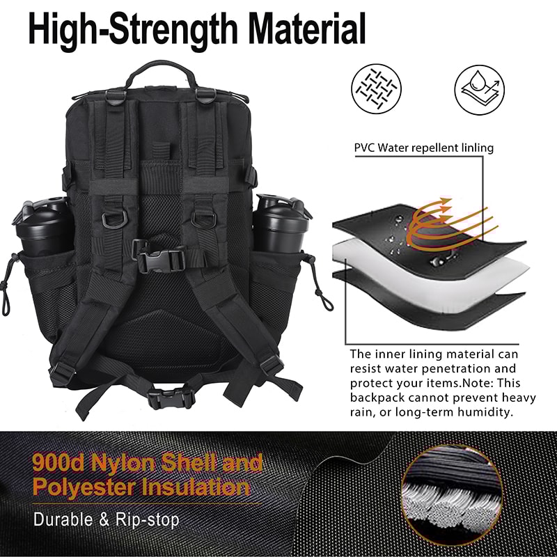 Ultimate Tactical Outdoor Backpack Military Style Hiking Rucksack Gym Bag 5