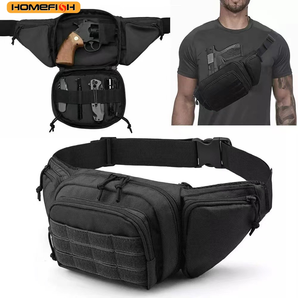 Mens Tactical Waist Bag Durable Military Fanny Pack For Outdoor Adventures 0