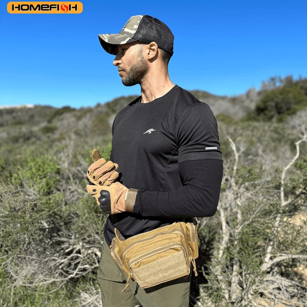 Mens Tactical Waist Bag Durable Military Fanny Pack For Outdoor Adventures 1