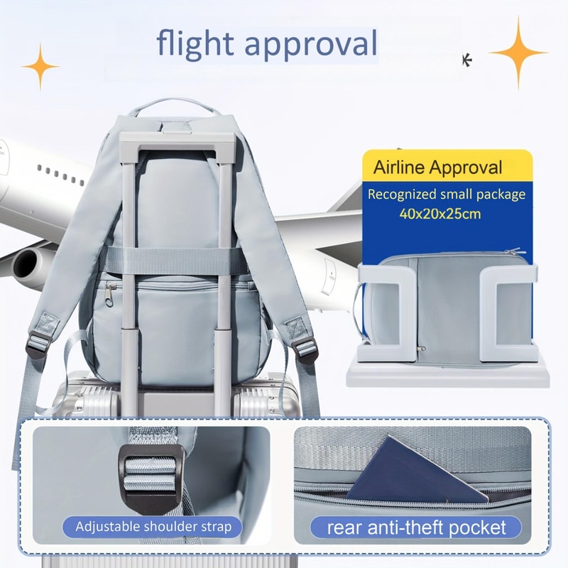 Business Laptop Backpack Stylish CabinApproved Travel Friendly 3