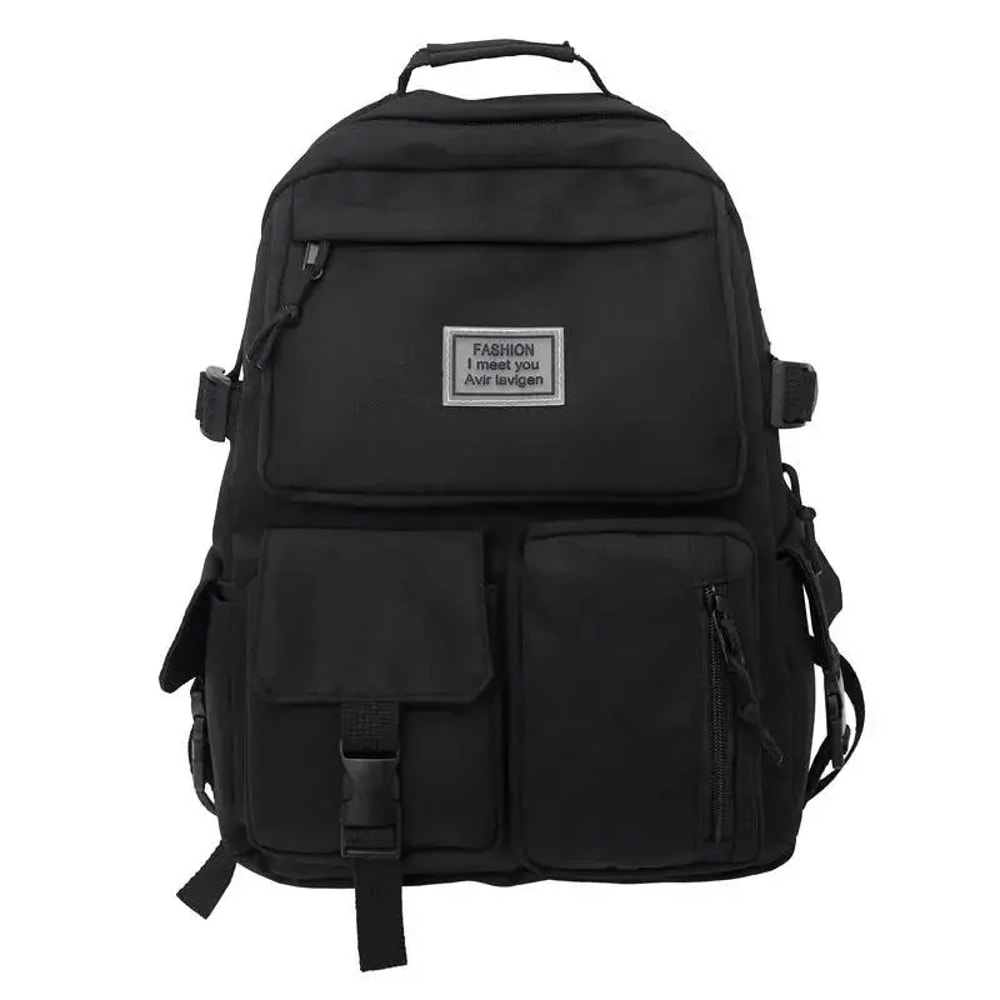 Unisex Large Capacity Nylon Laptop Backpack Everyday Casual Schoolbag 6