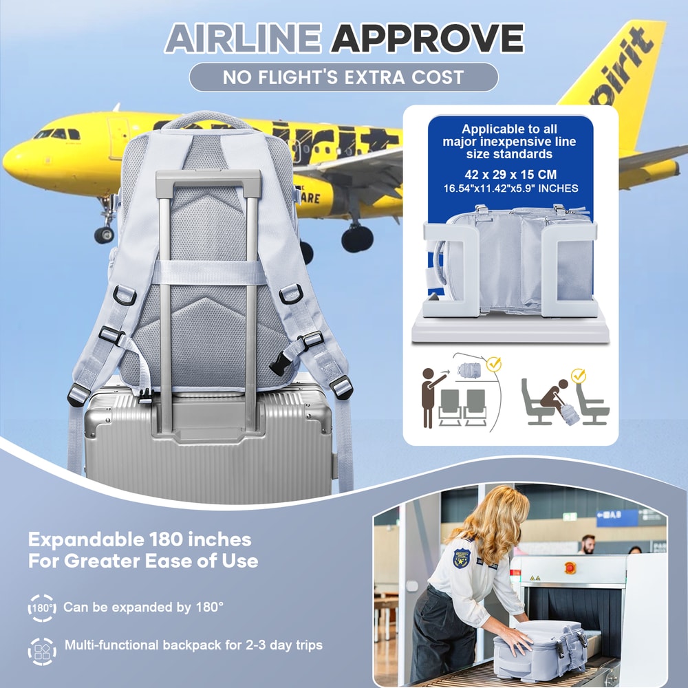 Ultimate Expandable Travel Laptop Vacuum Compression Backpack 3