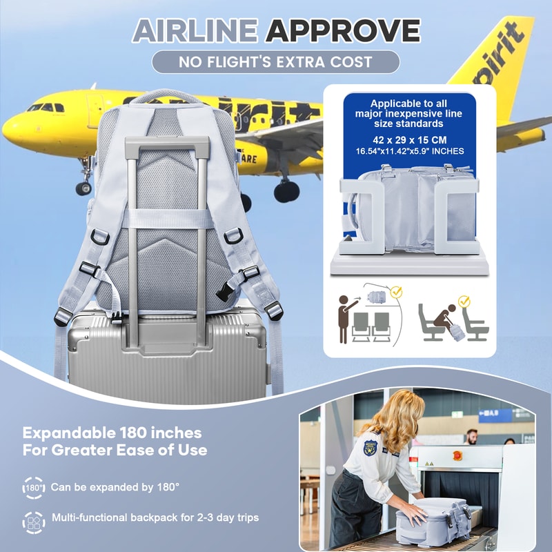 Ultimate Expandable Travel Laptop Vacuum Compression Backpack 3