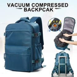 ultimate expandable travel & laptop vacuum compression backpack