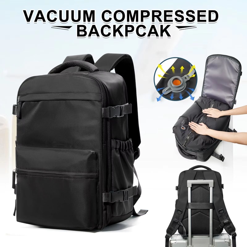 Ultimate Expandable Travel Laptop Vacuum Compression Backpack 6