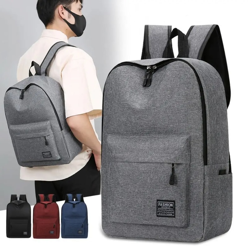 Versatile Oxford Cloth Laptop Backpack Unisex School Everyday Carry Bag 0