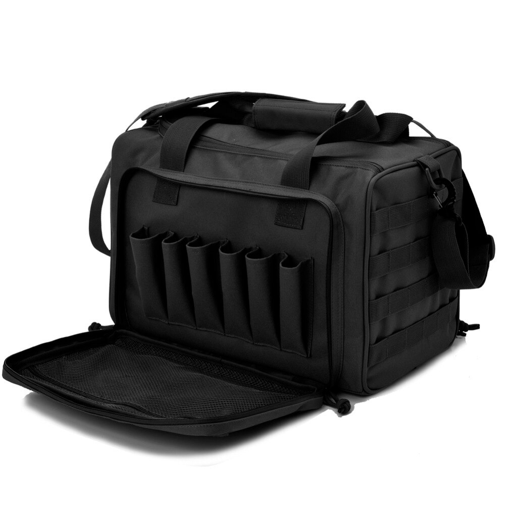 Premium Tactical Gun Range Bag Durable Pistol Storage Case Outdoor Hunting Gear 6