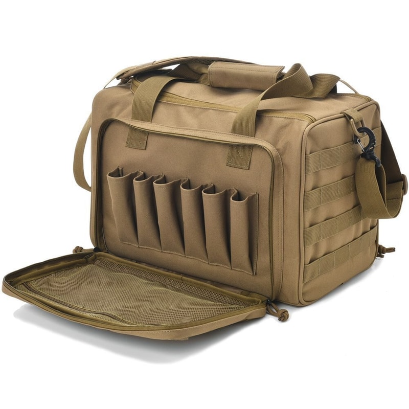 Premium Tactical Gun Range Bag Durable Pistol Storage Case Outdoor Hunting Gear 8