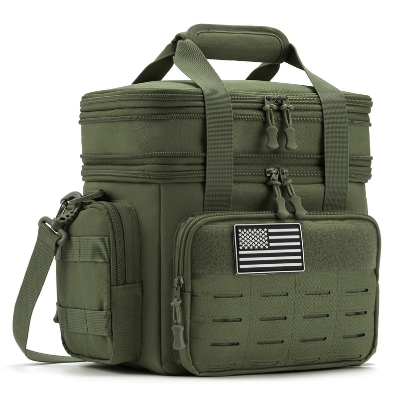 Heavy Duty Tactical Lunch Bag Insulated Cooler Bag For Men Leakproof Outdoor Work Meal Box 6