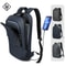 Slim Business Laptop Backpack For Men Waterproof USB Charging Travel Work Bag 0