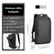 Slim Business Laptop Backpack For Men Waterproof USB Charging Travel Work Bag 7