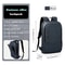 Slim Business Laptop Backpack For Men Waterproof USB Charging Travel Work Bag 8