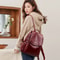 Vintage PU Leather Women Backpack Large Capacity Travel School Bag Stylish Bookbag Purse 3