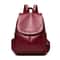 Vintage PU Leather Women Backpack Large Capacity Travel School Bag Stylish Bookbag Purse 6