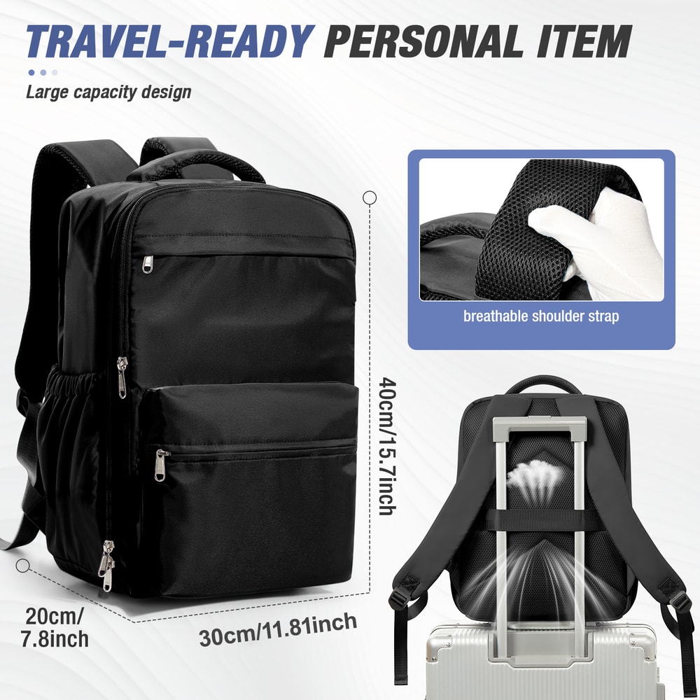 Vacuum Compression Travel Backpack Laptop Carry On Expandable Cabin Bag 4