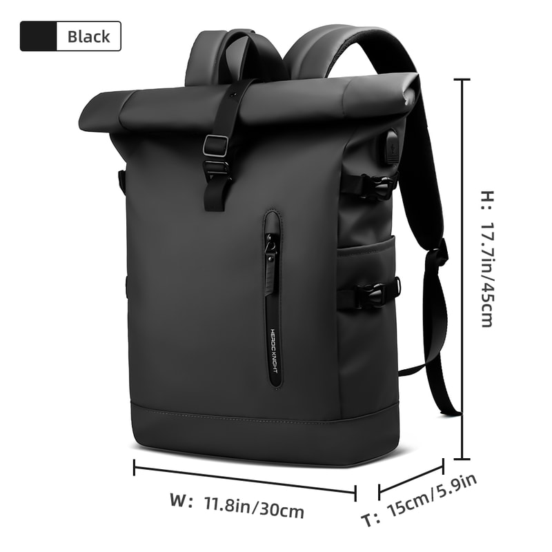 Expandable Travel Backpack Waterproof Large Capacity Laptop Backpack with USB Charging Port