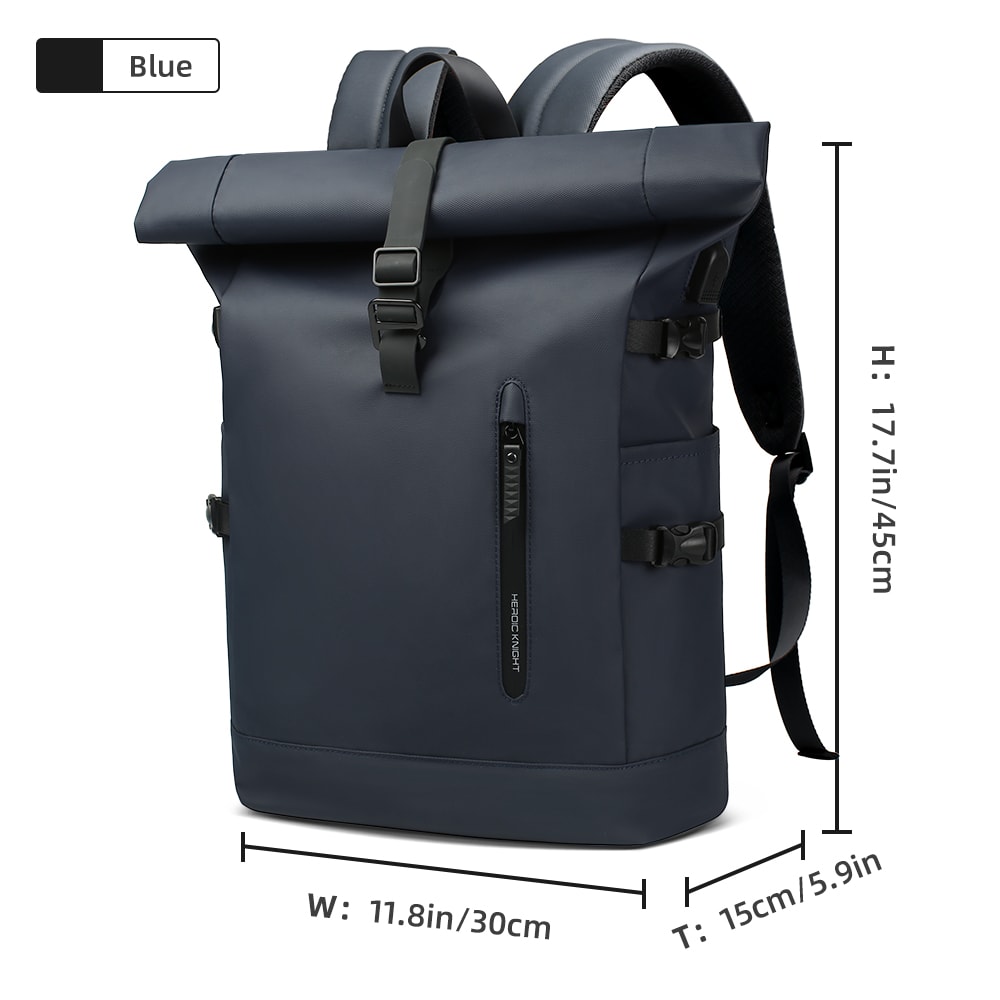 Expandable Travel Backpack Waterproof Large Capacity Laptop Backpack with USB Charging Port