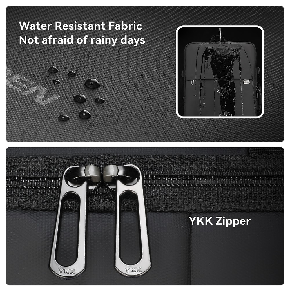 Expandable Travel Laptop Backpack For Men With USB Charging Port 2