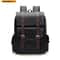 PU Leather Laptop Backpack Large Capacity Travel School Bag 4