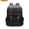 PU Leather Laptop Backpack Large Capacity Travel School Bag 4
