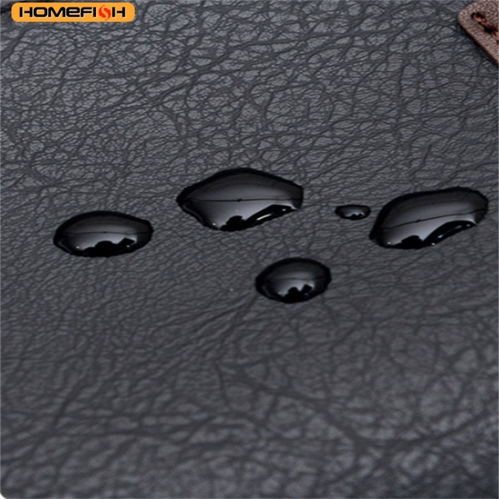 PU Leather Laptop Backpack Large Capacity Travel School Bag 5