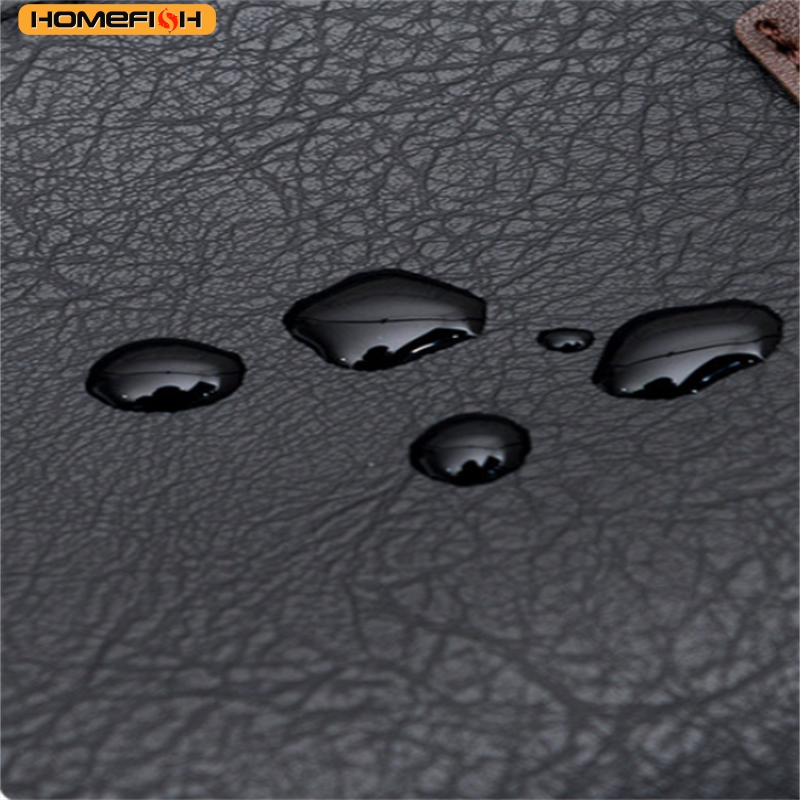 PU Leather Laptop Backpack Large Capacity Travel School Bag 5