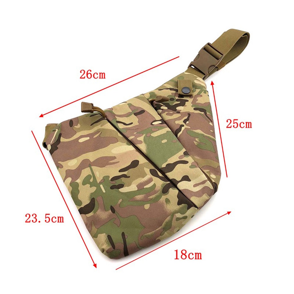 Concealed Carry Tactical Chest Bag Anti Theft Crossbody Holster Pack 4