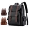 Premium Mens Leather Backpack With Laptop Sleeve Large Capacity Business Travel Bag 0