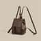 Mini PU Leather Drawstring Backpack Stylish Women Travel School Bag 4