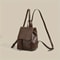 Mini PU Leather Drawstring Backpack Stylish Women Travel School Bag 4