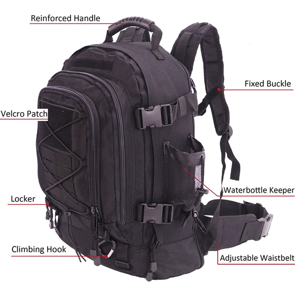 Tactical Military Backpack For Hiking Camping Travel Durable Assault Rucksack 3