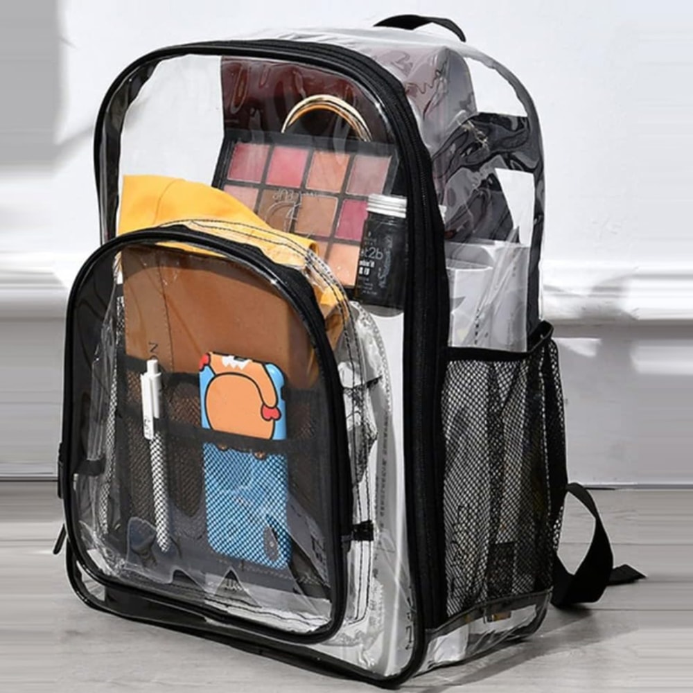 Waterproof Transparent Backpack Large Capacity School Travel Bag 1