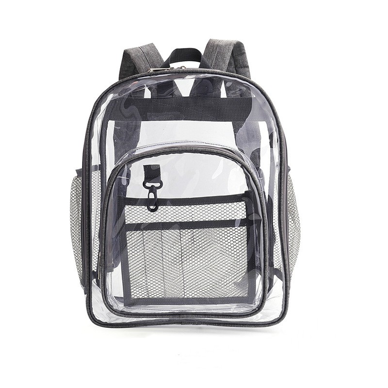 Waterproof Transparent Backpack Large Capacity School Travel Bag 6