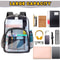 Waterproof Transparent Backpack Large Capacity School Travel Bag 3