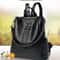 Soft Leather College Backpack Large Capacity Travel Tote Bag For Women 0