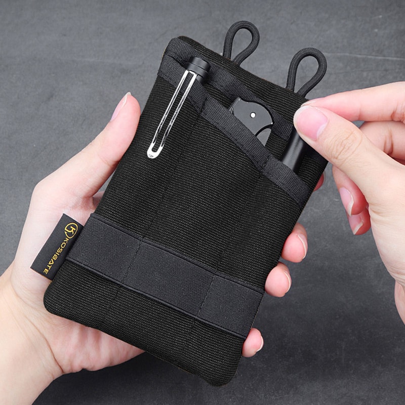 Compact EDC Organizer Pouch Tactical Pocket Organizer for Travel Camping Gear Storage