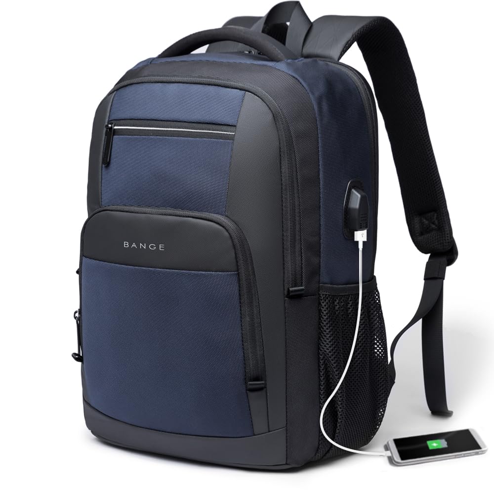 Lightweight Laptop Backpack With USB Charging Port Waterproof Travel Daypack For Work School 6