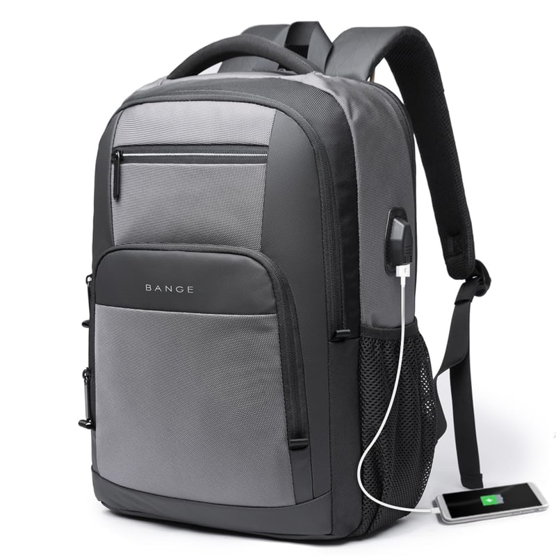 Lightweight Laptop Backpack With USB Charging Port Waterproof Travel Daypack For Work School 7