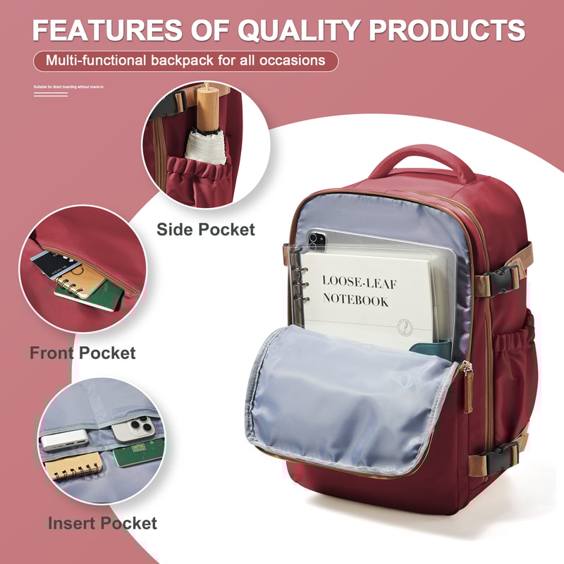 Cabin Travel Backpack Carry On Waterproof Laptop Bag For Airline Travel 1