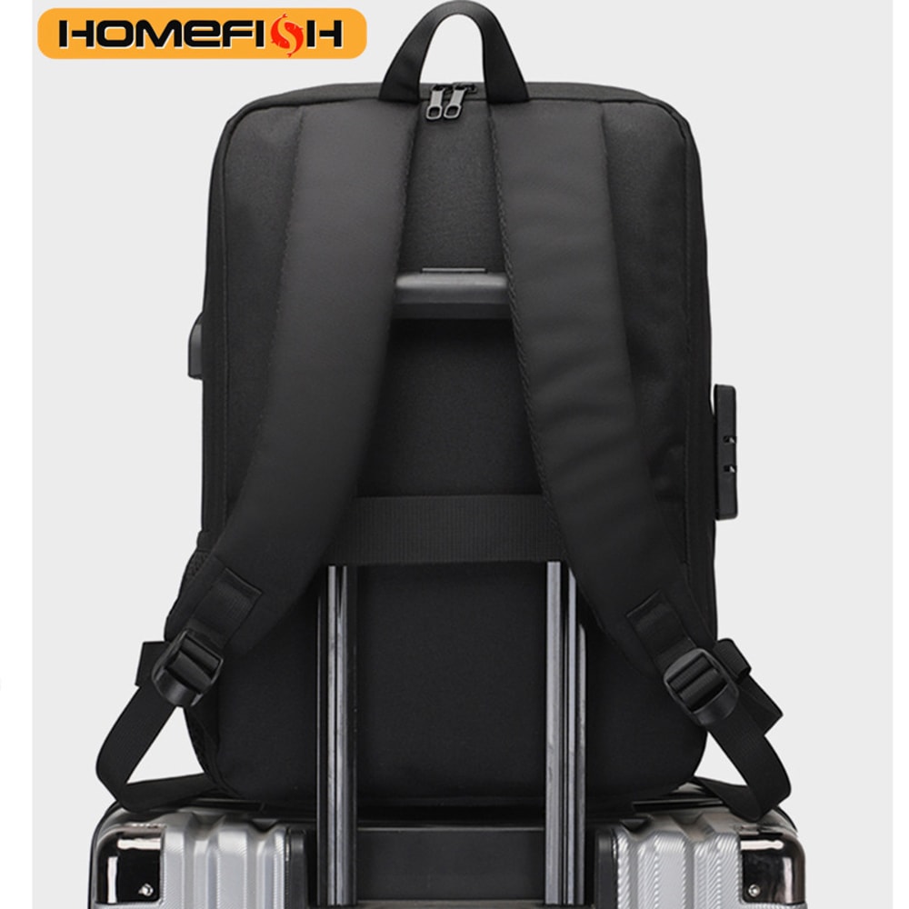 Anti Theft Hard Shell Laptop Backpack With USB Charging Travel Business Bag 4