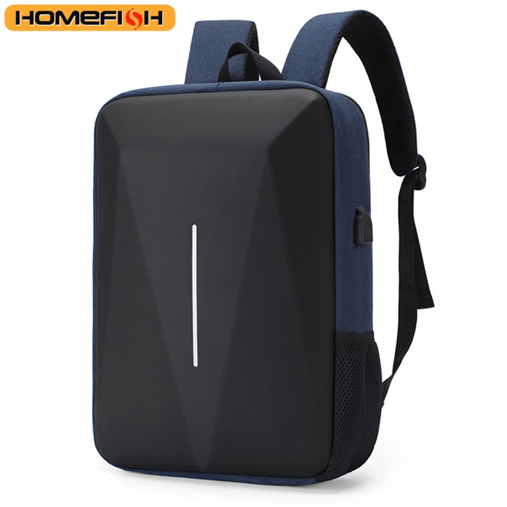Anti Theft Hard Shell Laptop Backpack With USB Charging Travel Business Bag 5