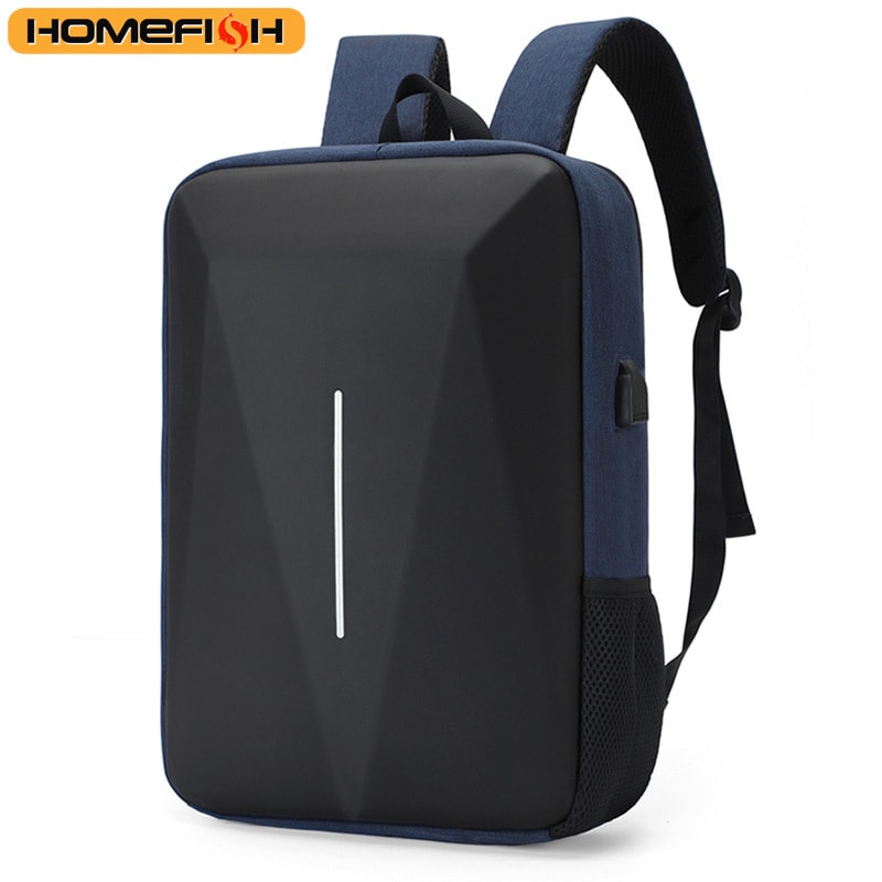 Anti Theft Hard Shell Laptop Backpack With USB Charging Travel Business Bag 5