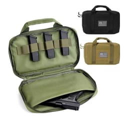 tactical handgun storage bag portable gun case with concealed carry pistol pouch