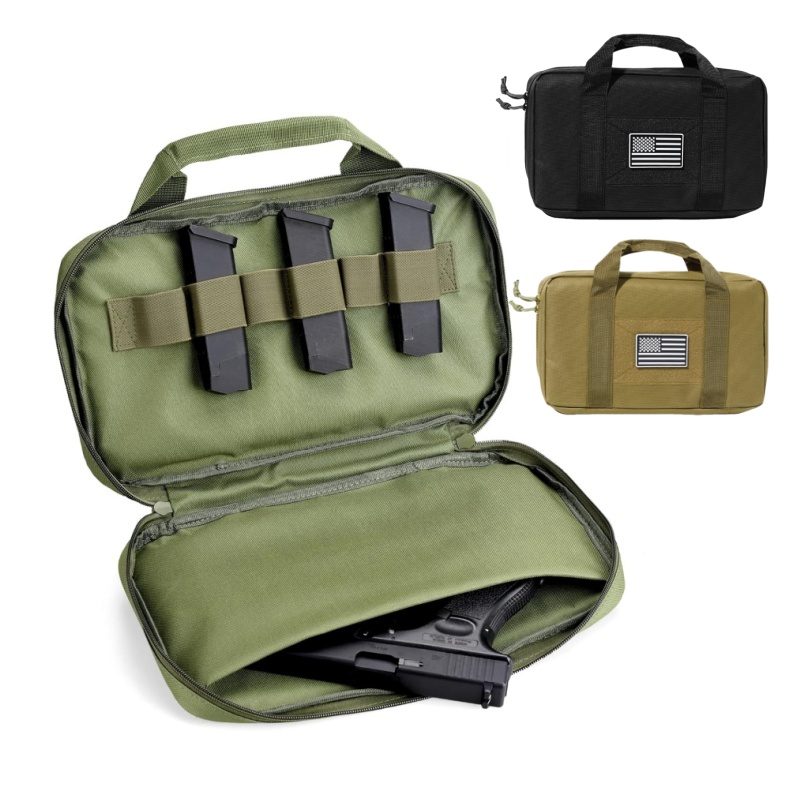 Tactical Handgun Storage Bag Portable Gun Case With Concealed Carry Pistol Pouch 0