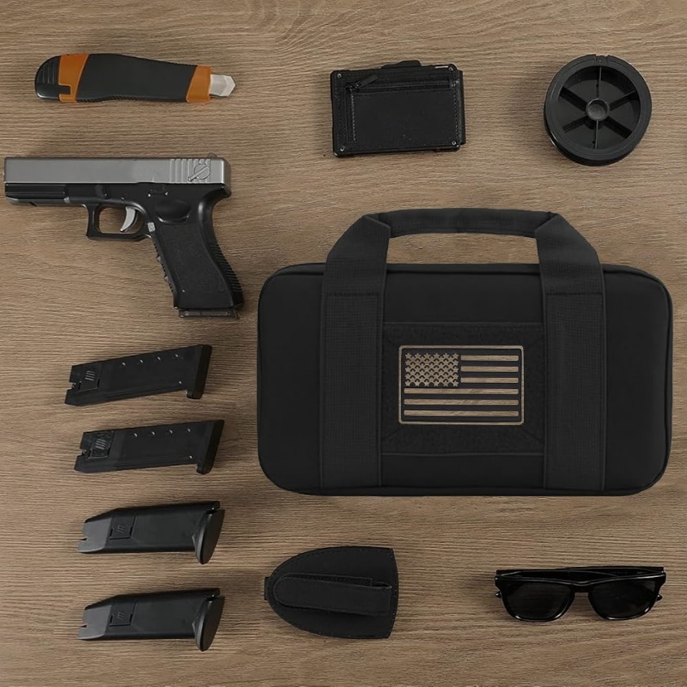 Tactical Handgun Storage Bag Portable Gun Case With Concealed Carry Pistol Pouch 1