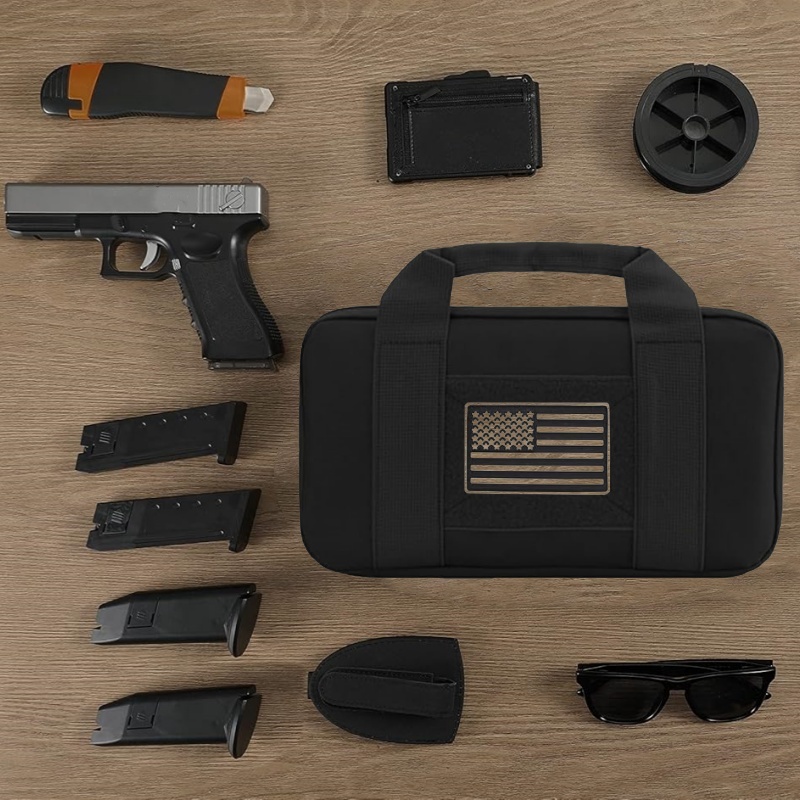 Tactical Handgun Storage Bag Portable Gun Case With Concealed Carry Pistol Pouch 1