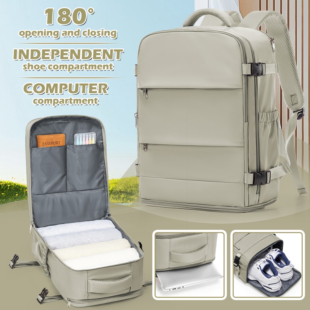 Womens Travel Backpack Carry On Waterproof Laptop Cabin Bag For Ryanair 0